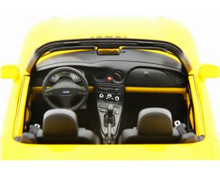 Fiat Barchetta 1995 Giallo Ginestra Laudoracing 1:18 Resinemodell (Türen, Motorhaube... nicht zu öffnen!)